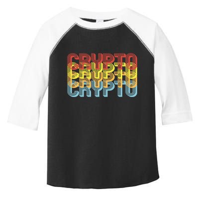 Crypto Crypto Crypto Crypto Retro Style Toddler Fine Jersey T-Shirt