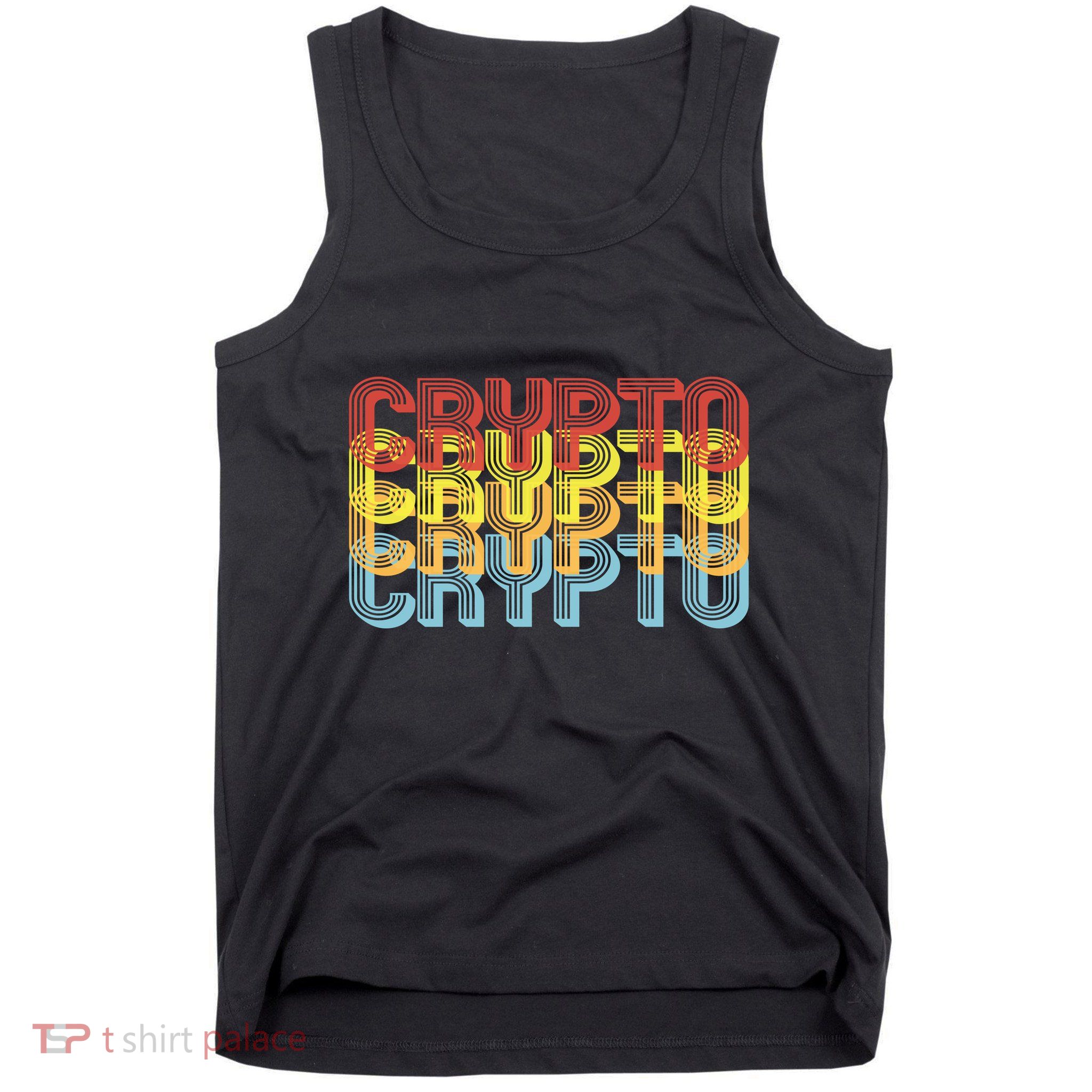 Crypto Crypto Crypto Crypto Retro Style Tank Top