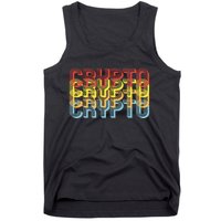 Crypto Crypto Crypto Crypto Retro Style Tank Top