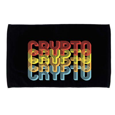 Crypto Crypto Crypto Crypto Retro Style Microfiber Hand Towel