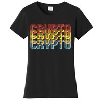 Crypto Crypto Crypto Crypto Retro Style Women's T-Shirt