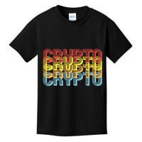 Crypto Crypto Crypto Crypto Retro Style Kids T-Shirt