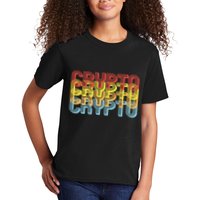 Crypto Crypto Crypto Crypto Retro Style Kids T-Shirt