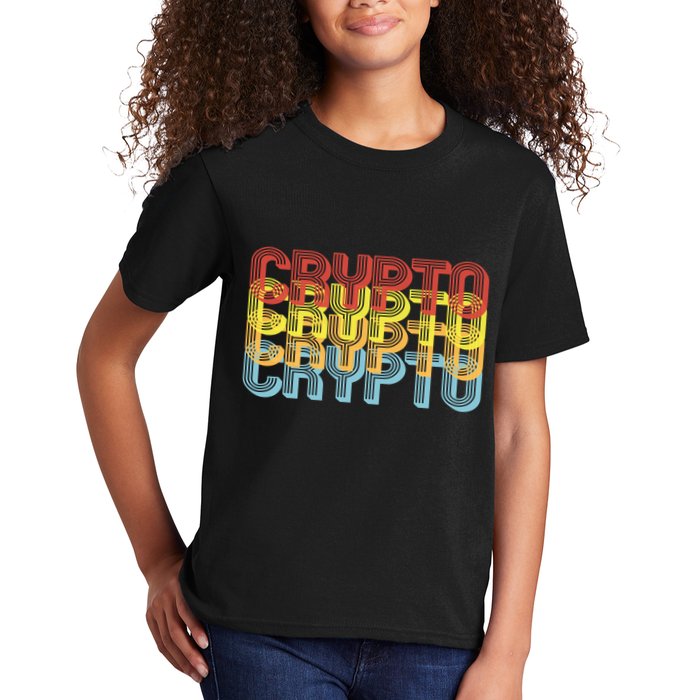Crypto Crypto Crypto Crypto Retro Style Kids T-Shirt