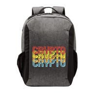 Crypto Crypto Crypto Crypto Retro Style Vector Backpack