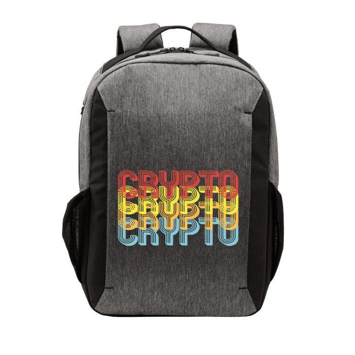 Crypto Crypto Crypto Crypto Retro Style Vector Backpack