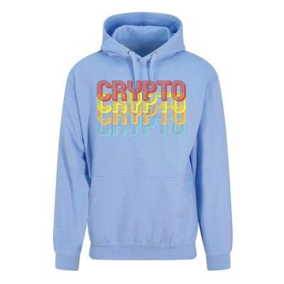 Crypto Crypto Crypto Crypto Retro Style Unisex Surf Hoodie