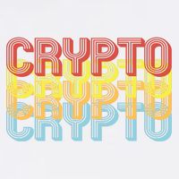 Crypto Crypto Crypto Crypto Retro Style Garment-Dyed Sweatshirt