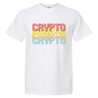 Crypto Crypto Crypto Crypto Retro Style Garment-Dyed Heavyweight T-Shirt