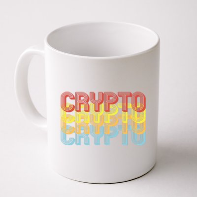 Crypto Crypto Crypto Crypto Retro Style Coffee Mug