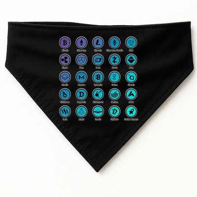 Crypto Currency Logos Coinbase USA-Made Doggie Bandana