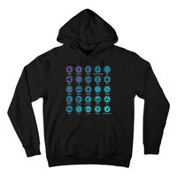 Crypto Currency Logos Coinbase Hoodie