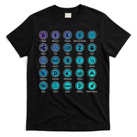 Crypto Currency Logos Coinbase T-Shirt