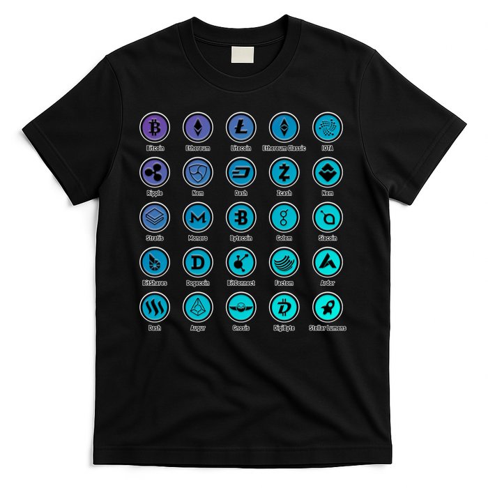 Crypto Currency Logos Coinbase T-Shirt
