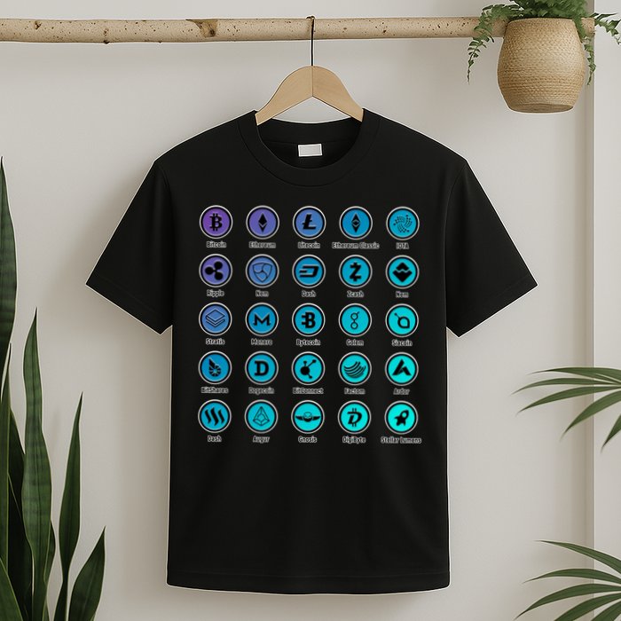 Crypto Currency Logos Coinbase T-Shirt