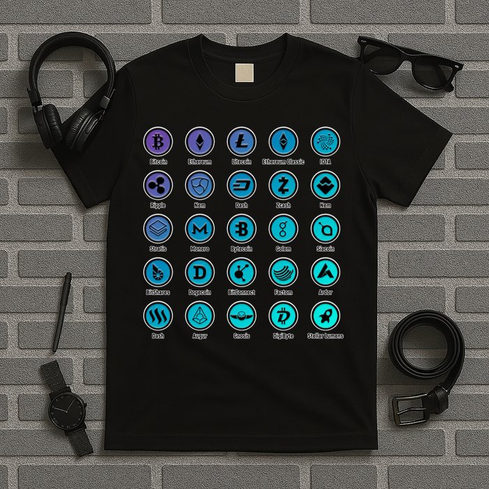Crypto Currency Logos Coinbase T-Shirt