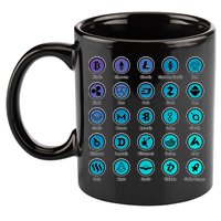 Crypto Currency Logos Coinbase 11oz C Handle Ceramic Mug