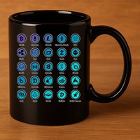 Crypto Currency Logos Coinbase 11oz C Handle Ceramic Mug