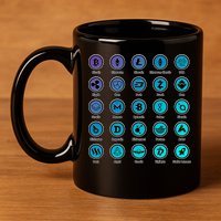 Crypto Currency Logos Coinbase 11oz C Handle Ceramic Mug