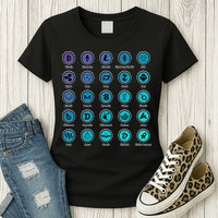 Crypto Currency Logos Coinbase Womens T-Shirt