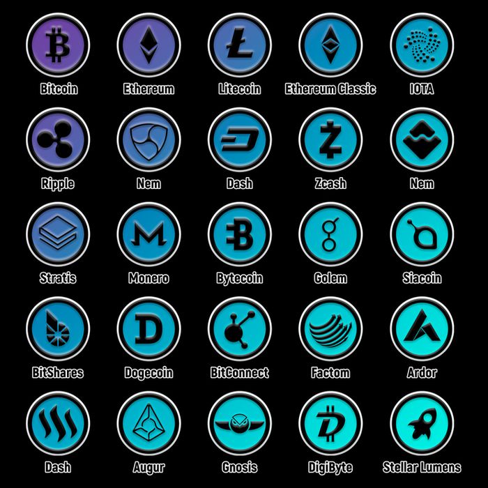 Crypto Currency Logos Coinbase Womens T-Shirt