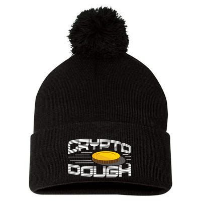 Crypto Dough Pom Pom 12in Knit Beanie