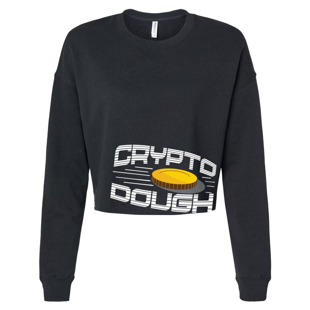 Crypto Dough Cropped Pullover Crew