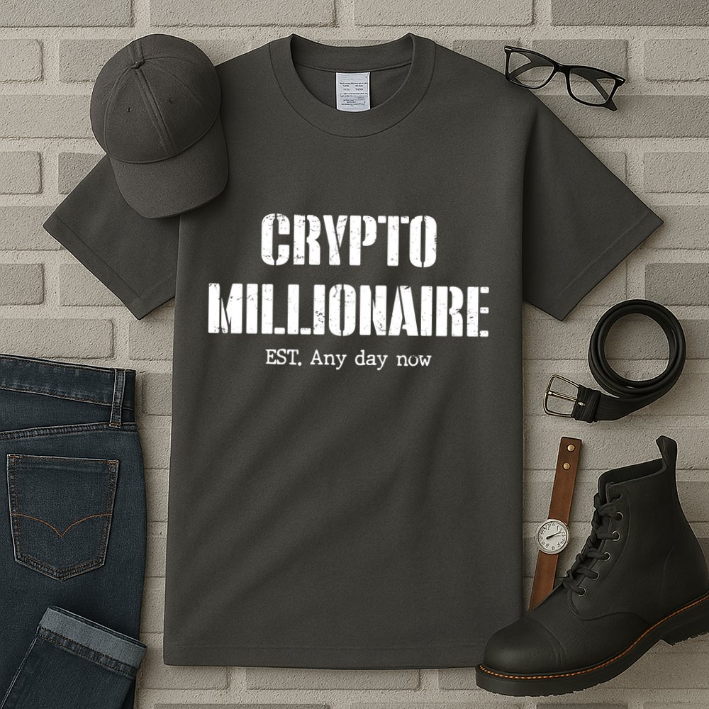 Crypto Millionaire Est. Any Day Now Tall T-Shirt