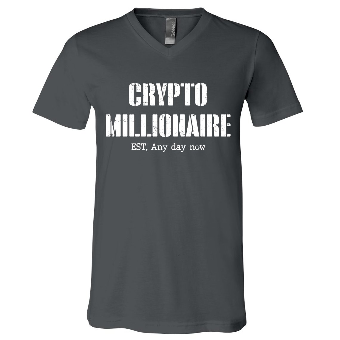 Crypto Millionaire Est. Any Day Now V-Neck T-Shirt
