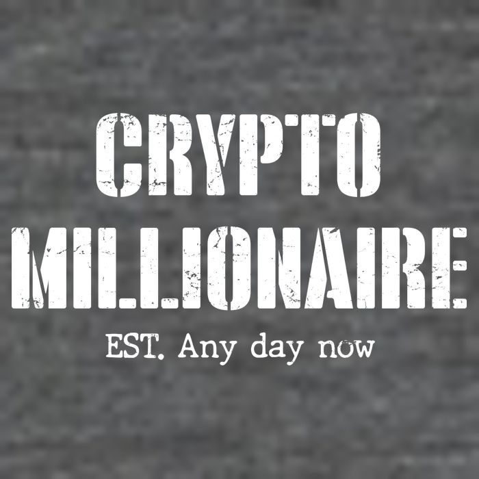 Crypto Millionaire Est. Any Day Now 25L Jumbo Tote