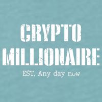 Crypto Millionaire Est. Any Day Now Sueded Cloud Jersey T-Shirt
