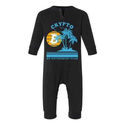 Crypto My Retirement Plan Infant Fleece One Piece