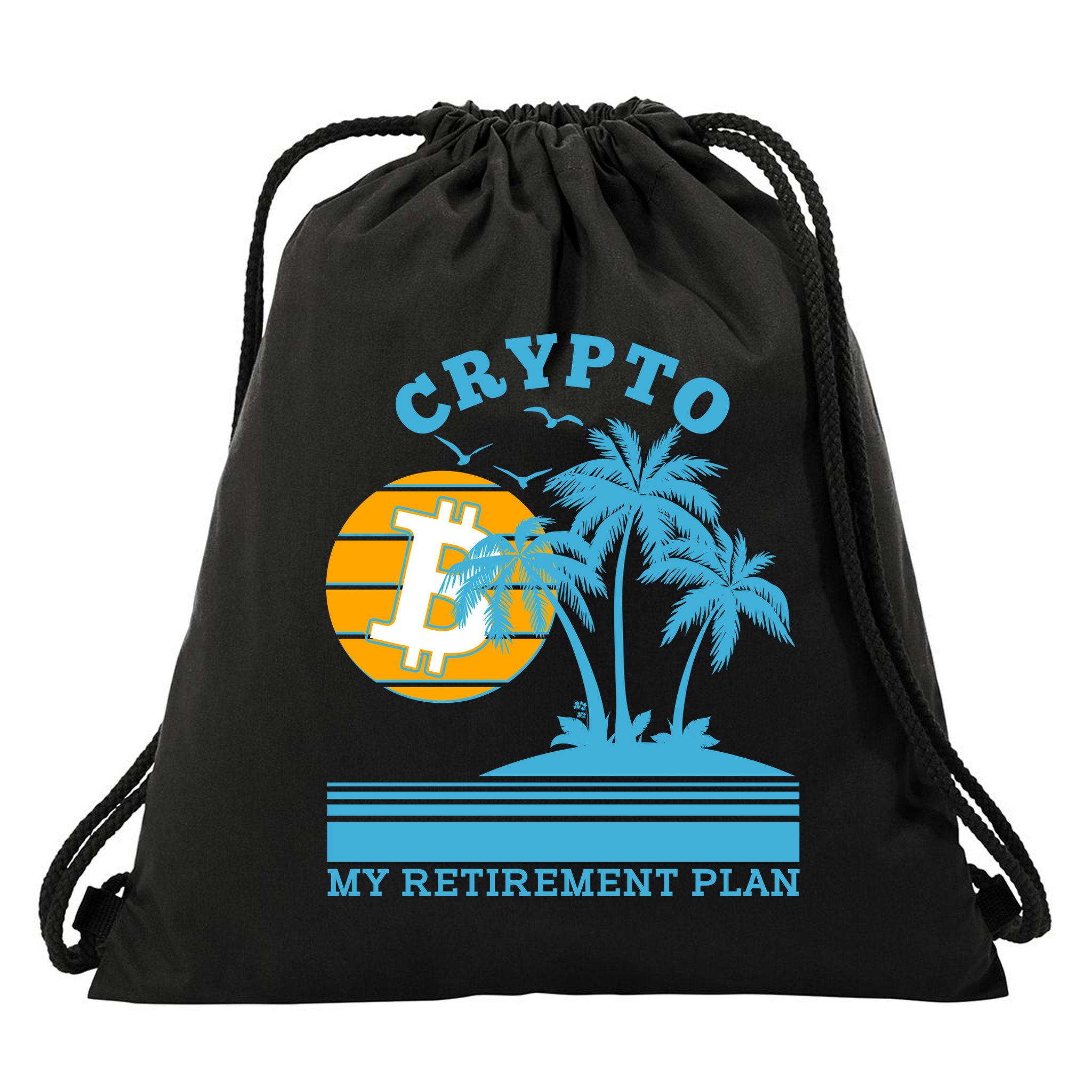 Crypto My Retirement Plan Drawstring Bag
