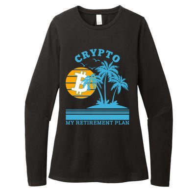 Crypto My Retirement Plan Womens CVC Long Sleeve Shirt