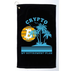 Crypto My Retirement Plan Platinum Collection Golf Towel