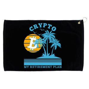 Crypto My Retirement Plan Grommeted Golf Towel