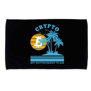 Crypto My Retirement Plan Microfiber Hand Towel