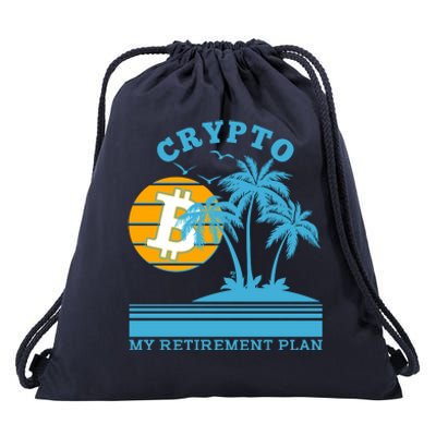 Crypto My Retirement Plan Drawstring Bag