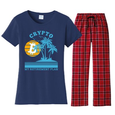 Crypto My Retirement Plan Women's Flannel Pajama Set