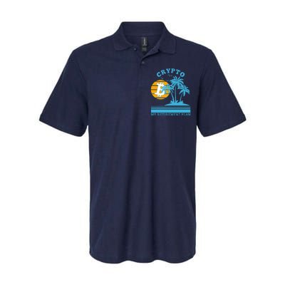 Crypto My Retirement Plan Softstyle Adult Sport Polo