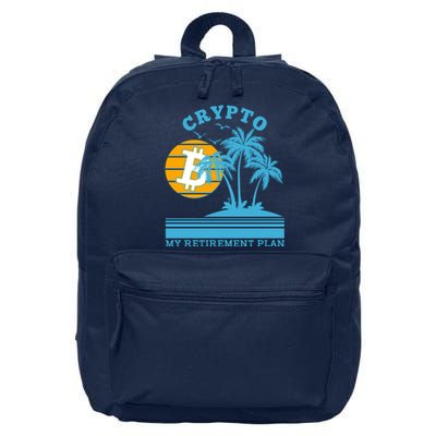 Crypto My Retirement Plan 16 in Basic Backpack