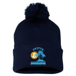 Crypto My Retirement Plan Pom Pom 12in Knit Beanie