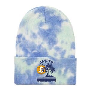 Crypto My Retirement Plan Tie Dye 12in Knit Beanie