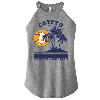 Crypto My Retirement Plan Women’s Perfect Tri Rocker Tank