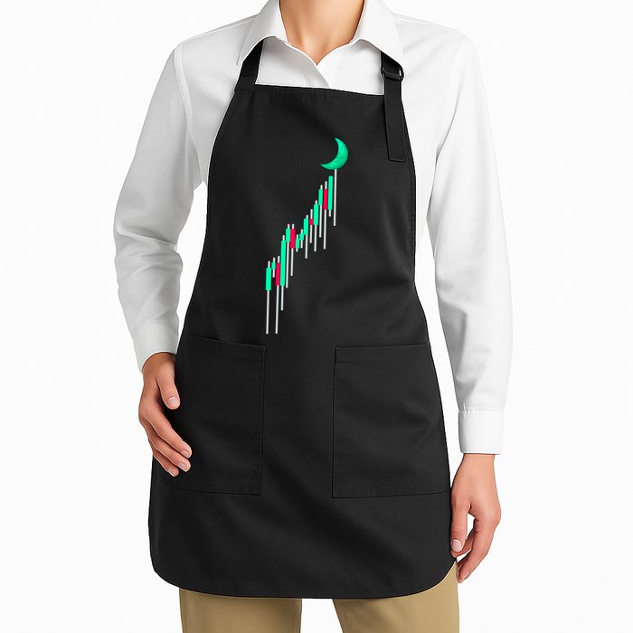 Crypto To The Moon Trading Hodl Stock Chart Apron