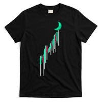 Crypto To The Moon Trading Hodl Stock Chart T-Shirt
