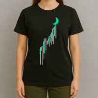 Crypto To The Moon Trading Hodl Stock Chart T-Shirt