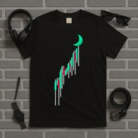 Crypto To The Moon Trading Hodl Stock Chart T-Shirt