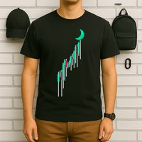 Crypto To The Moon Trading Hodl Stock Chart T-Shirt