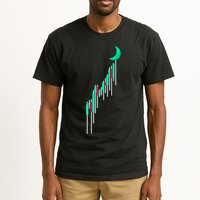 Crypto To The Moon Trading Hodl Stock Chart Tall T-Shirt